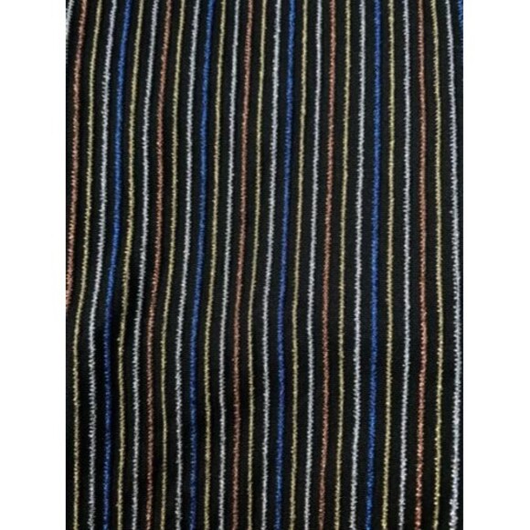 Y2K 90s MIND CODE Disco Bodycon Dress Size L Junior Shimmer Striped Sexy Midi - Picture 7 of 7